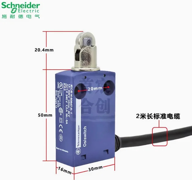 SCHNEIDER 리미트 트래블 스위치 XCMN2102L2 방수 센서 ZCMD21 롤러 작동 헤드