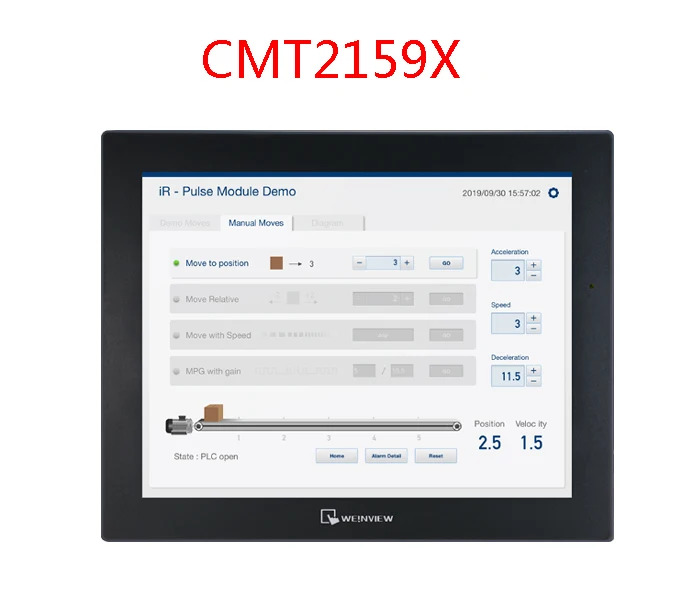 Weintek WEINVIEW CMT2159X 교체 MT8150IE HMI 터치 스크린 인터페이스 PLC 신