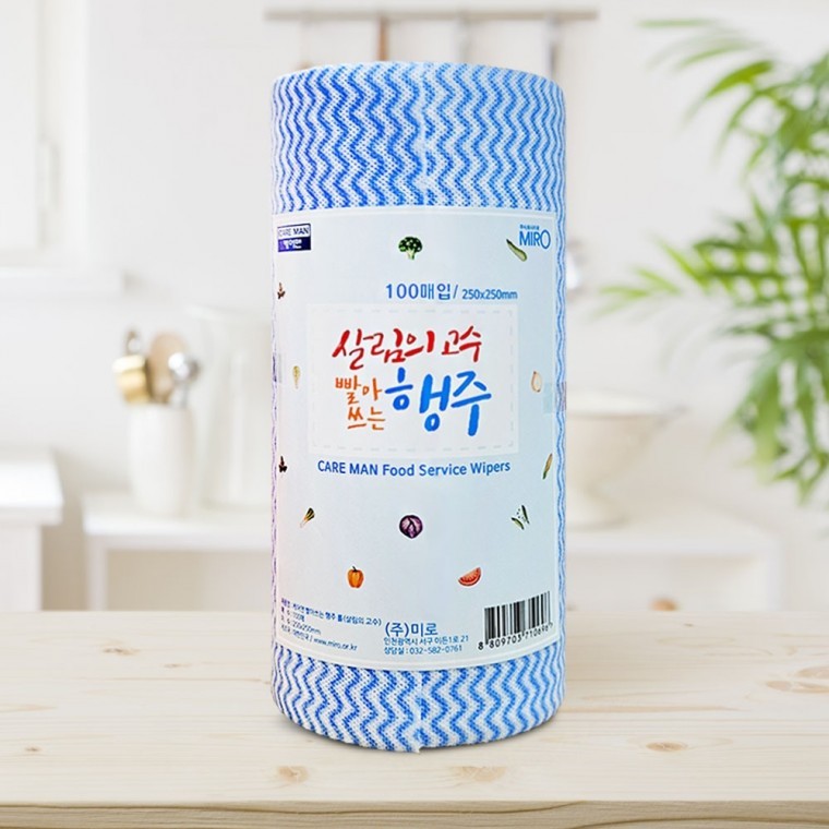 도모아 빨아쓰는 행주 부직포행주 100매롤 MIR-1006386 - 상품 이미지