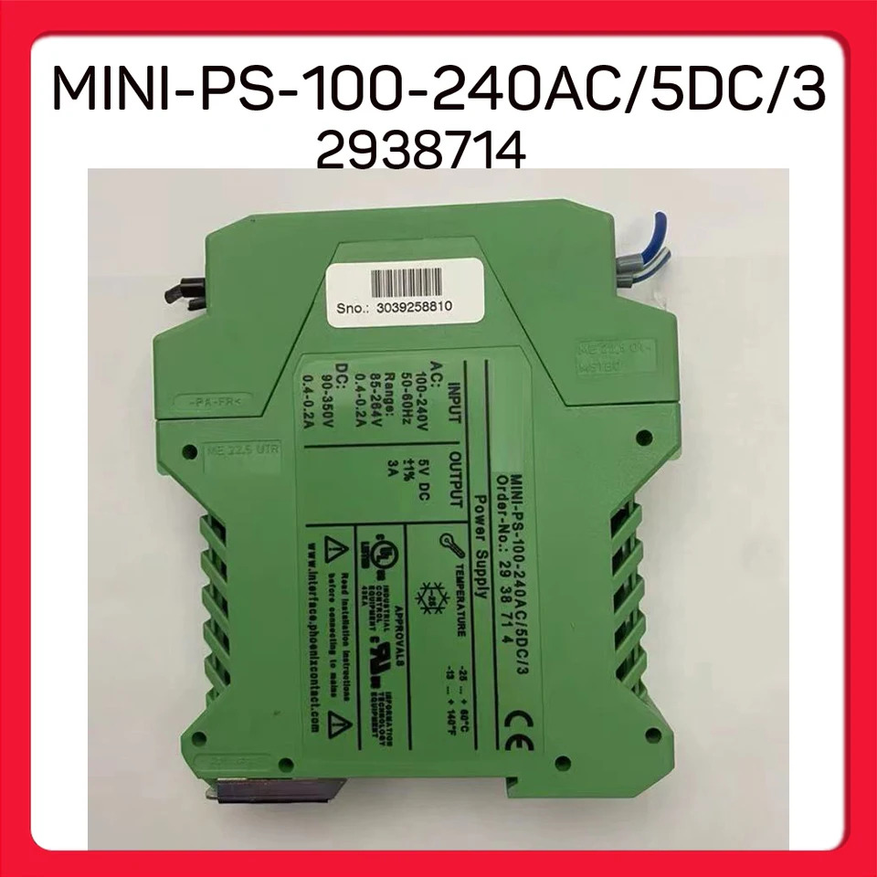 피닉스 스위칭 전원공급장치 2938714 MINI-PS-100-240AC 5DC 3