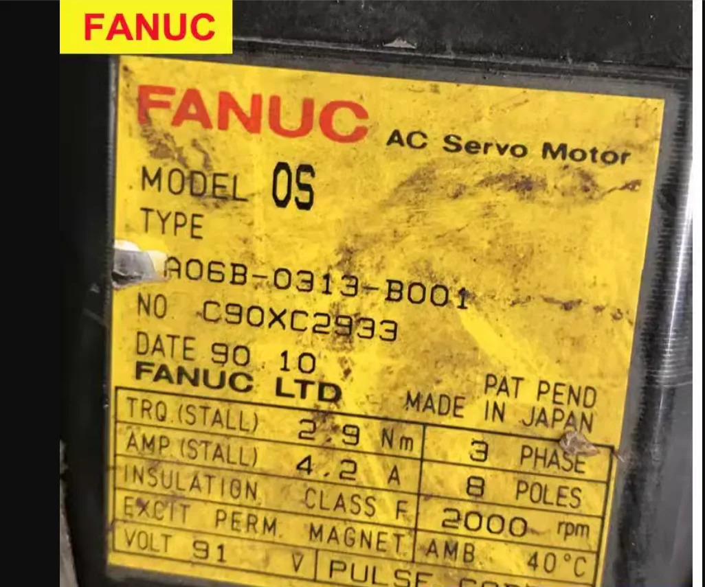 A06B-0313-B001 Fanuc 서보모터 리퍼 완료 Ok A06B 0313 B001