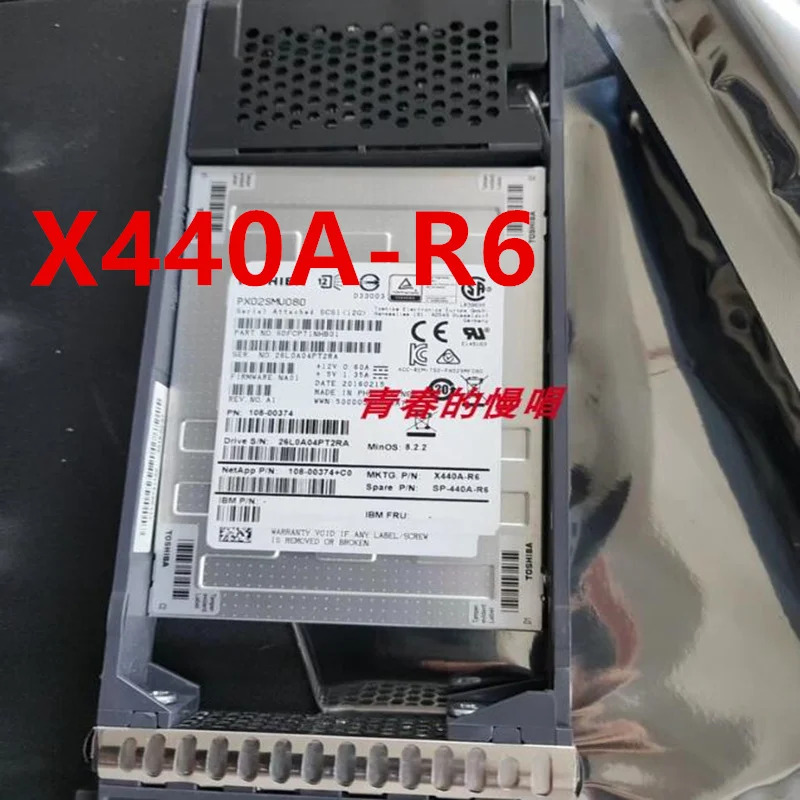 NETAPP오리지널 솔리드 스테이트 드라이브 X440A-R6 SP-440A-R6 108-00374 800GB 2.5 인치 SAS SSD 거신