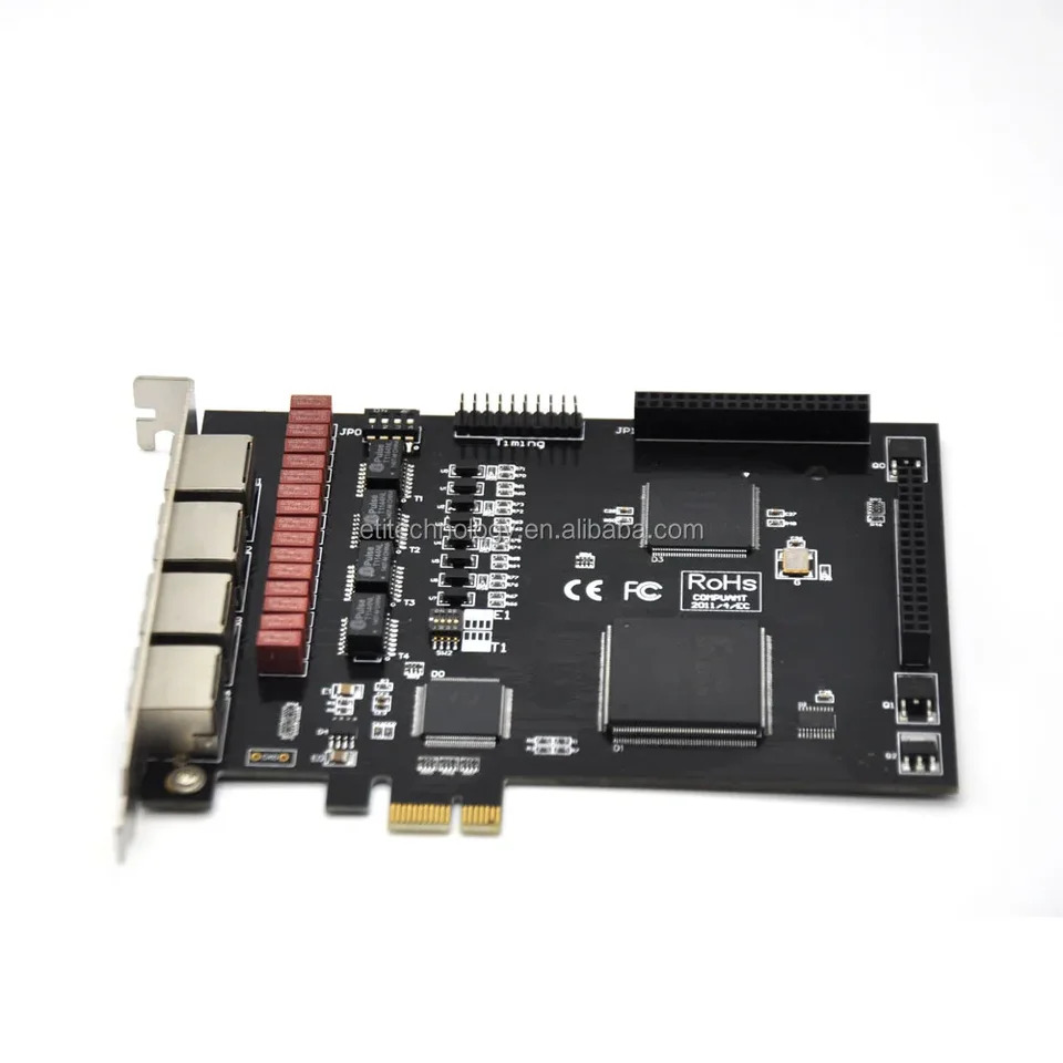 Asterisk 카드 4U 버전TE420E PCI-E 4 포트 E1 T1 J1 Digium