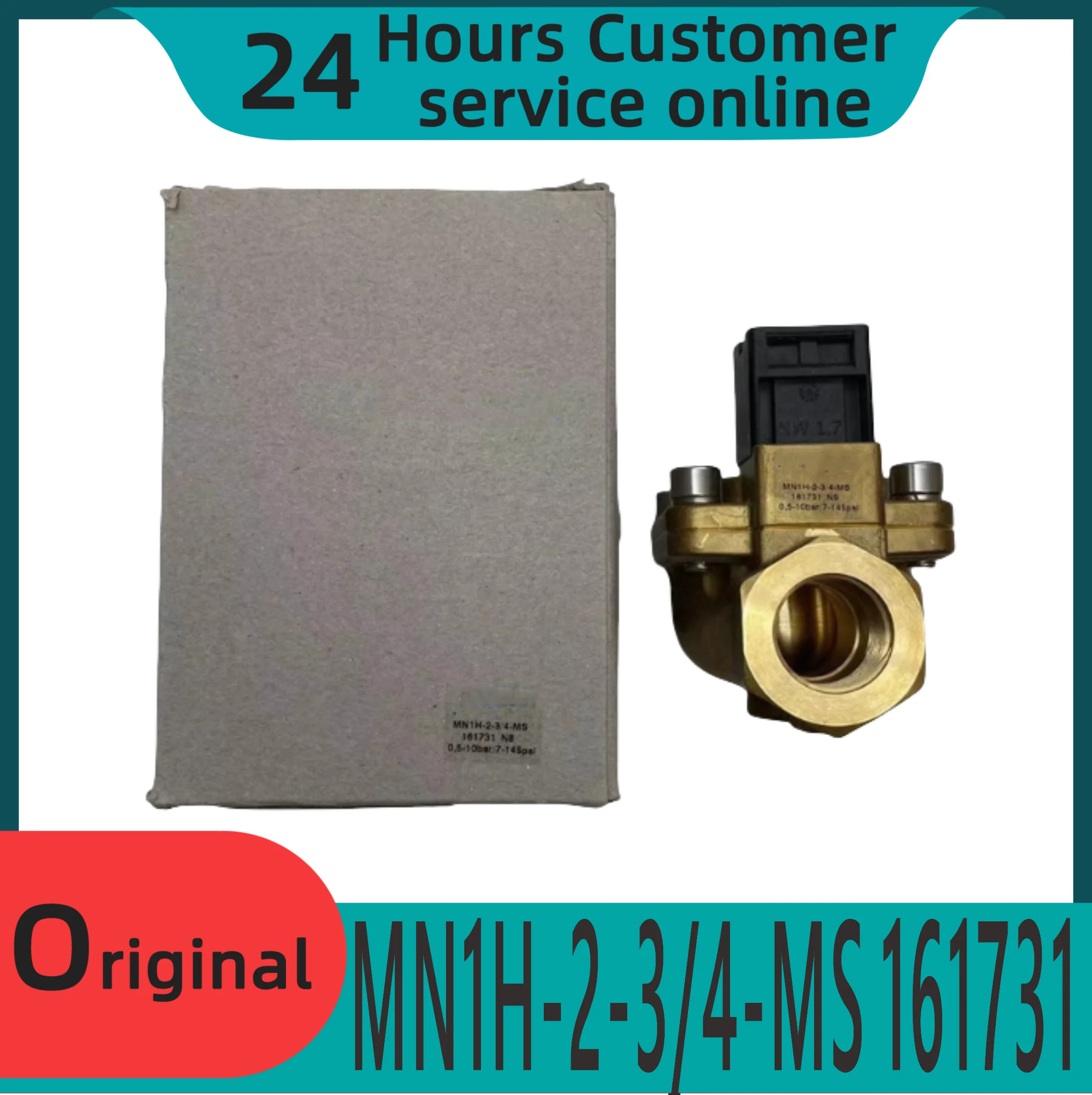 오리지널 솔레노이드 밸브 MN1H-2-3/4-MS 161731 3점식 다이어프램 볼