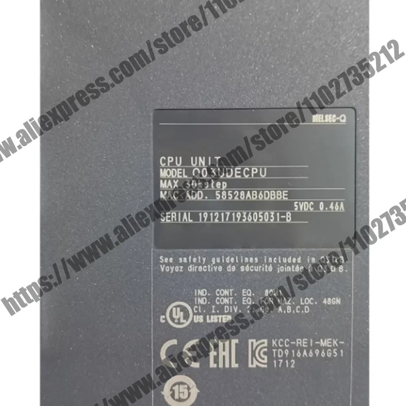 오리지널 Q03UDECPU PLC 모듈