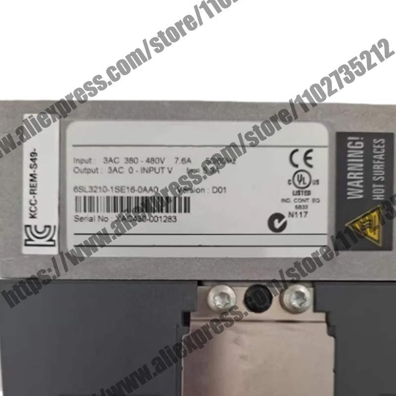원본 6SL3210-1SE16-0AA0 모듈
