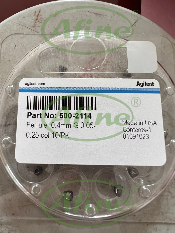 AFINE Agilent 500-2114 실링 와셔 0.4mm ID 흑연 0.05-0.25mm 컬럼 10/pkg