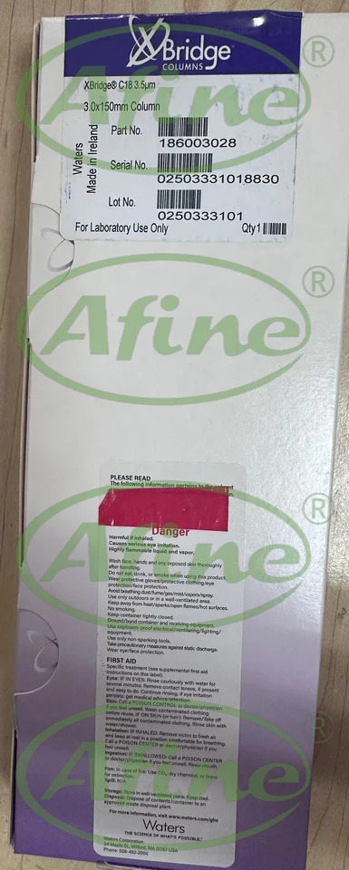AFINE Agilent XBridge C18 럼 워터스 186003028 150 mm x m 3.5 135 A