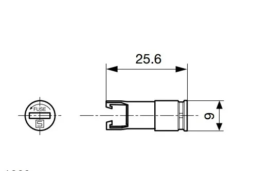 3개 FAC FAU FEU 퓨즈 시트 캡 6.m x 32mm 250V