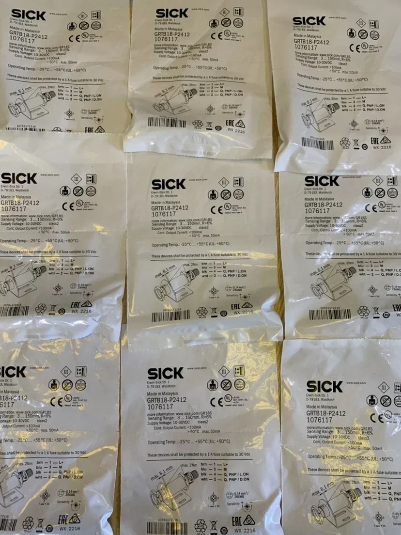 독일 SICK 광전스위치 GRTB18-P2412 오리지널 페널티 10개 후 지원.