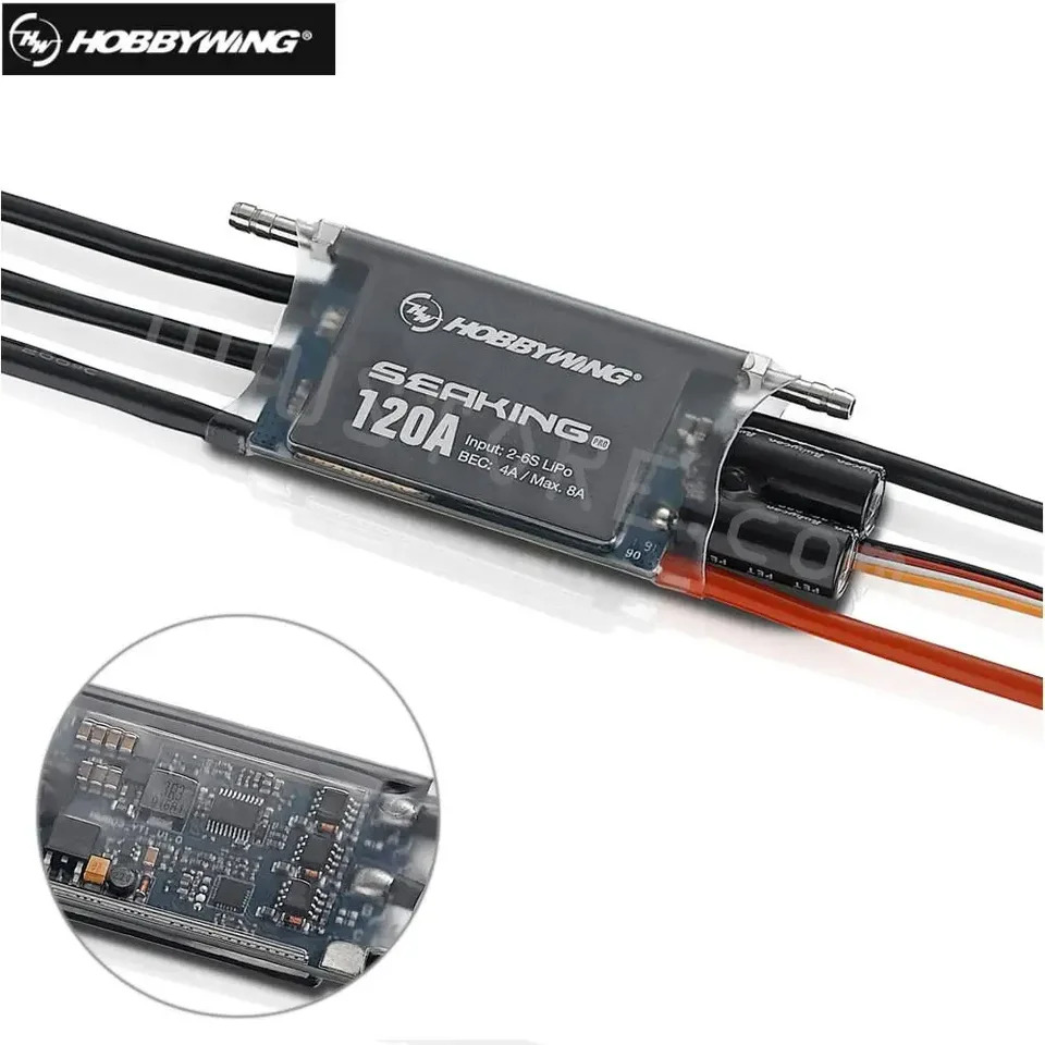 Hobbywing Saeking Pro 방수 브러시리스 속도 컨트롤러 ESC RC 보트 SeaKing-120A 프로 프로페셔널 에디션 120A