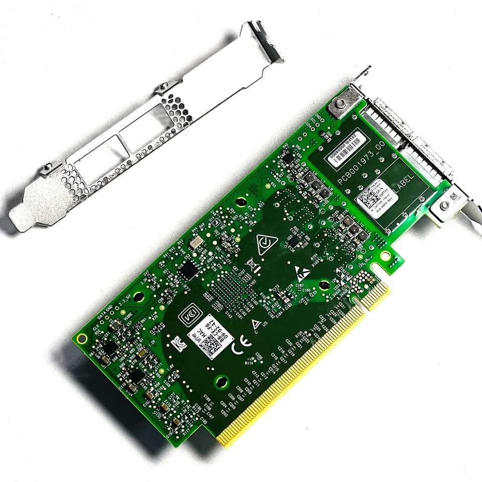 D ell Mellanox MCX516A-CCAT ConnectX-5 듀얼 포트 QSFP28 네트워크 어댑터 9FTMY 100GbE CX516A