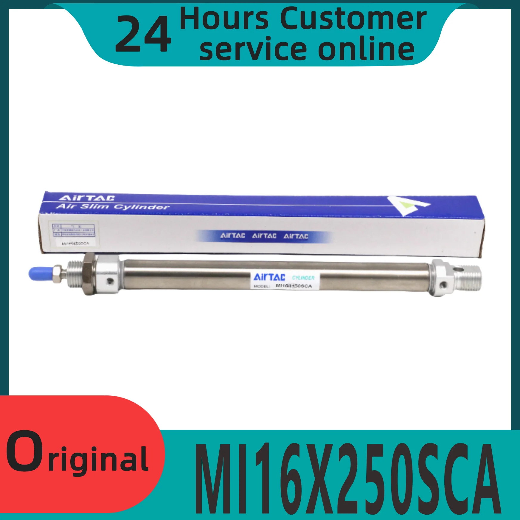 소형 스테인레스 스틸 공압 미니 실린더 MI16X250SCA MI16X300SCA MI16X350SCA MI16X400SCA MI16X450SCA MI1 신