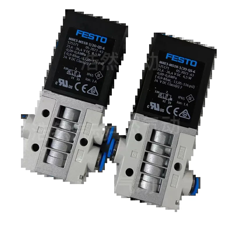 Festo FESTO 2위치 3방향 솔레노이드 밸브 MHE3-MS1H-3/2O-QS-6 525171