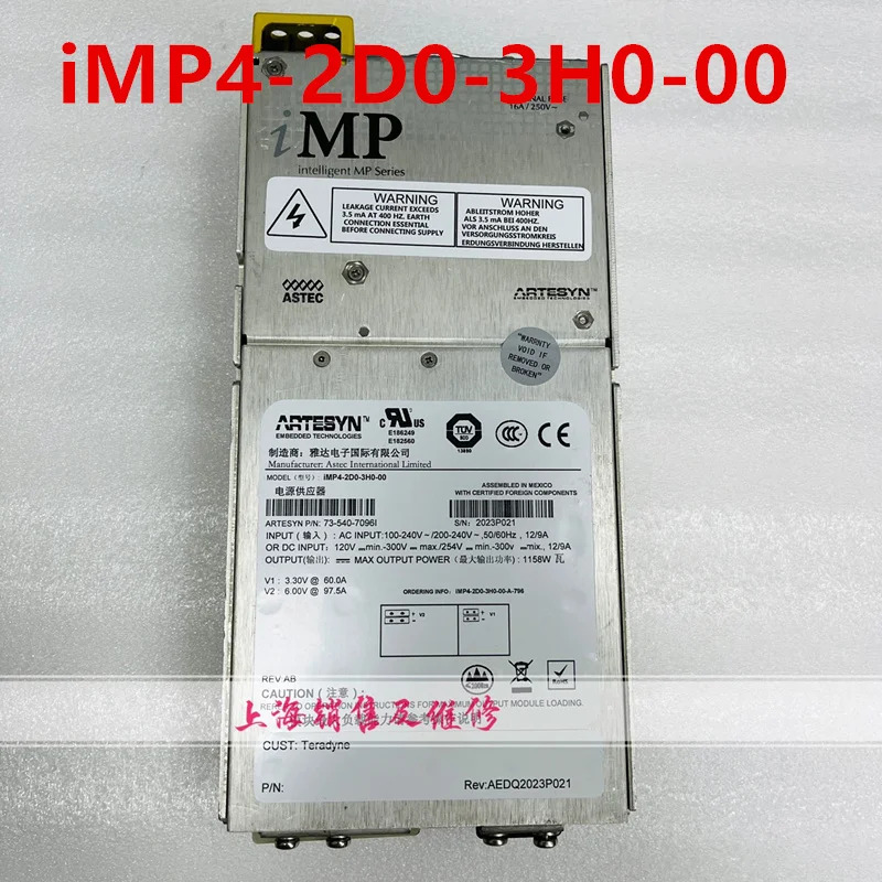 ARTESYN 1158W iMP4-2D0-3H0-00 740-7096I 새 전원공급장치는 것처럼 작동