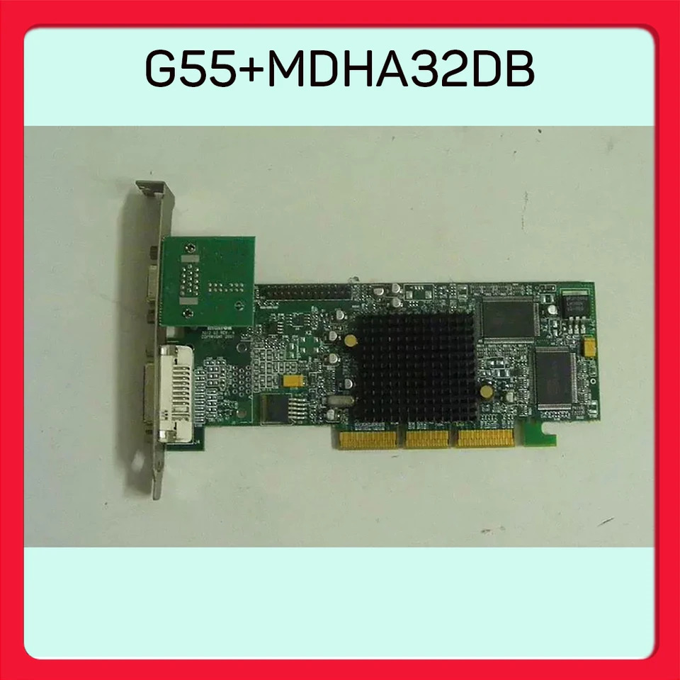 MATROX 인터페이스 그래픽 카드 AGP G550 32MB G55  MDHA32DB