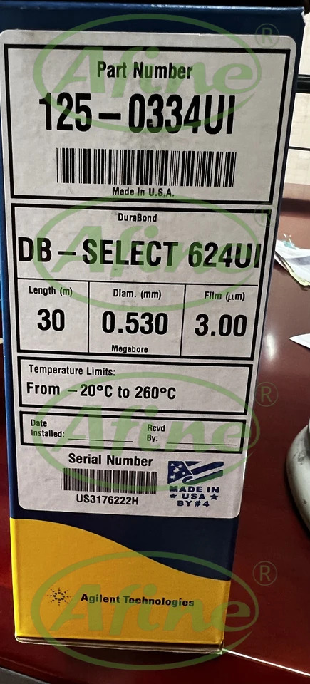 AFINE467 컬럼 125-0334UIJW DB-Select 624 GC Agilent 5890 68907820789088608890