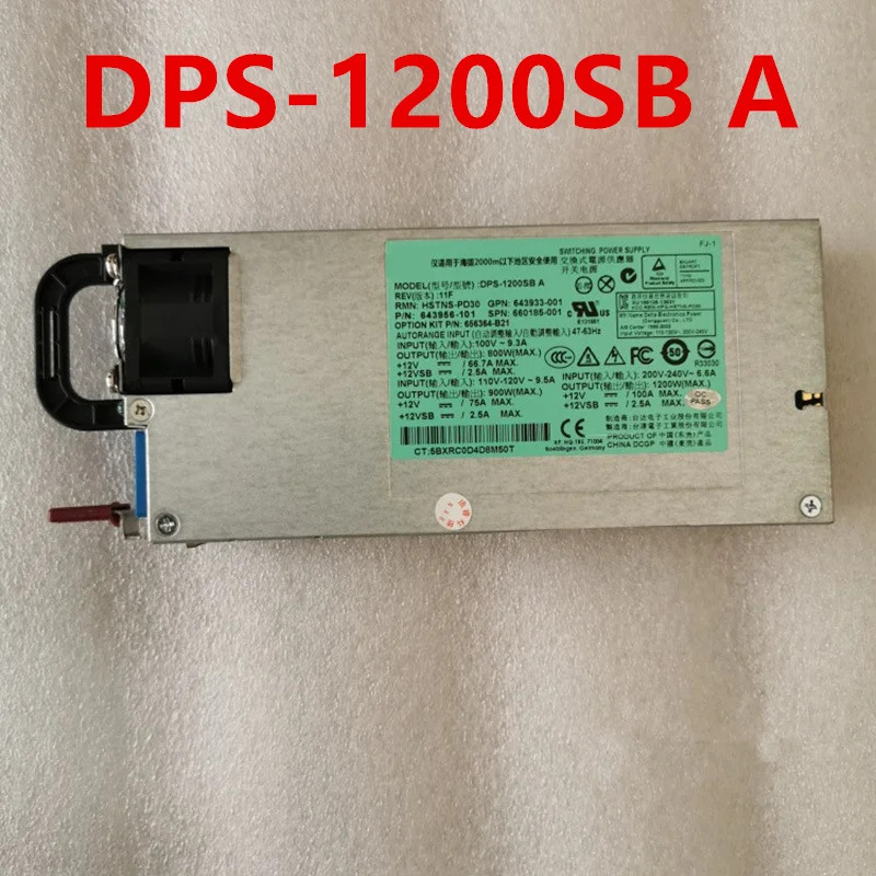hp호환 DL580 Gen8 G81200W 전원공급장치 DPS-1200SB A HSTNS-PD30 643933-001 660185-001 643956-101 PSU 신