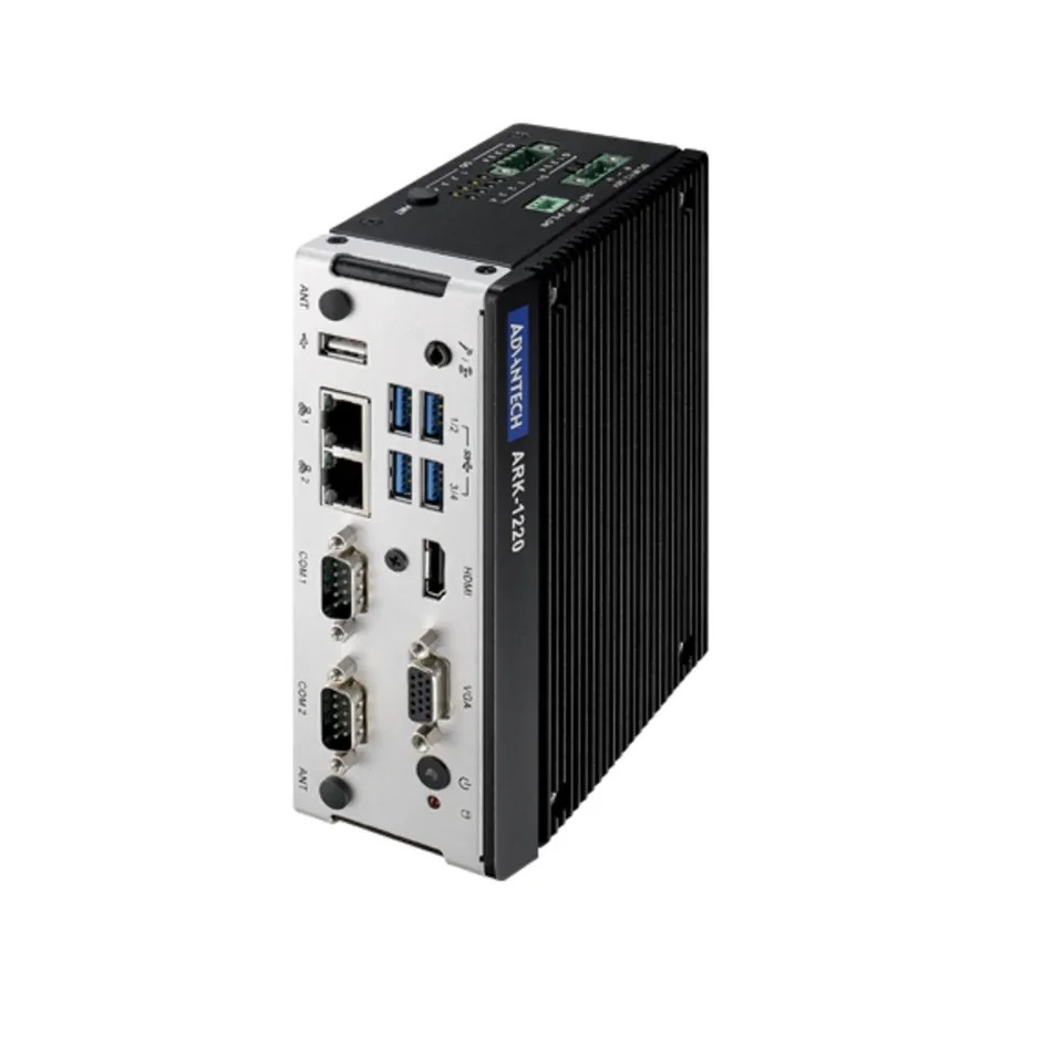 Advantech ARK-1220F 아톰 E3940 QC SoC 절연 GbE COM DIO 포트 DIN 레일 팬리스 산업미니 컴퓨터 PC