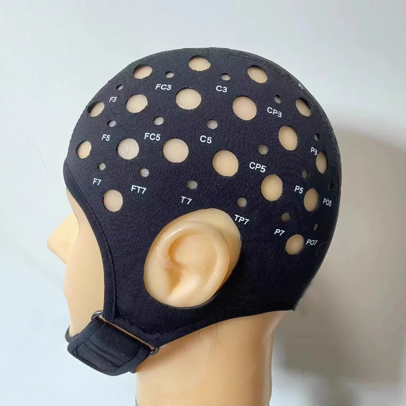 두꺼운 EEG 캡 전극 중간층 표준 경두개 포지셔닝 캡을 설정할 수 있습니다.