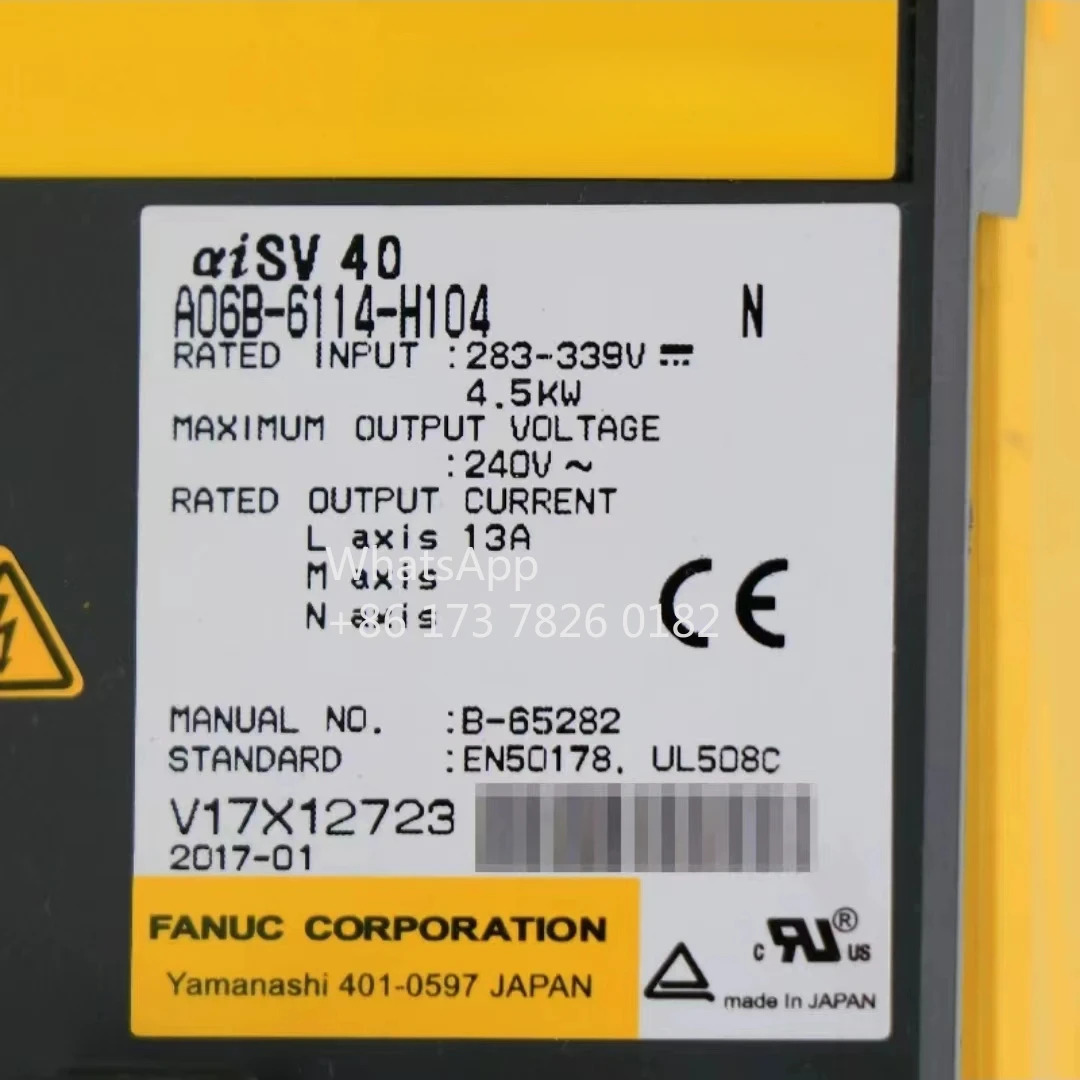 A06B-6114-H104 리퍼 서보 드라이브 4.5kW 기능 OK
