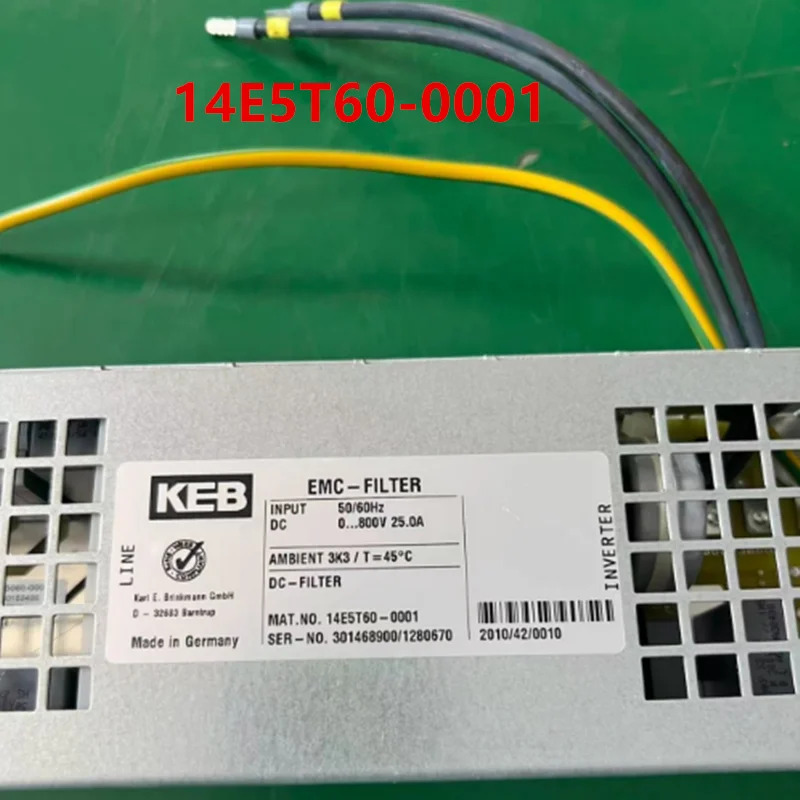 KEB 800V25A 전원공급장치 EMC-FILTER 14E5T60-0001새 원본 필터
