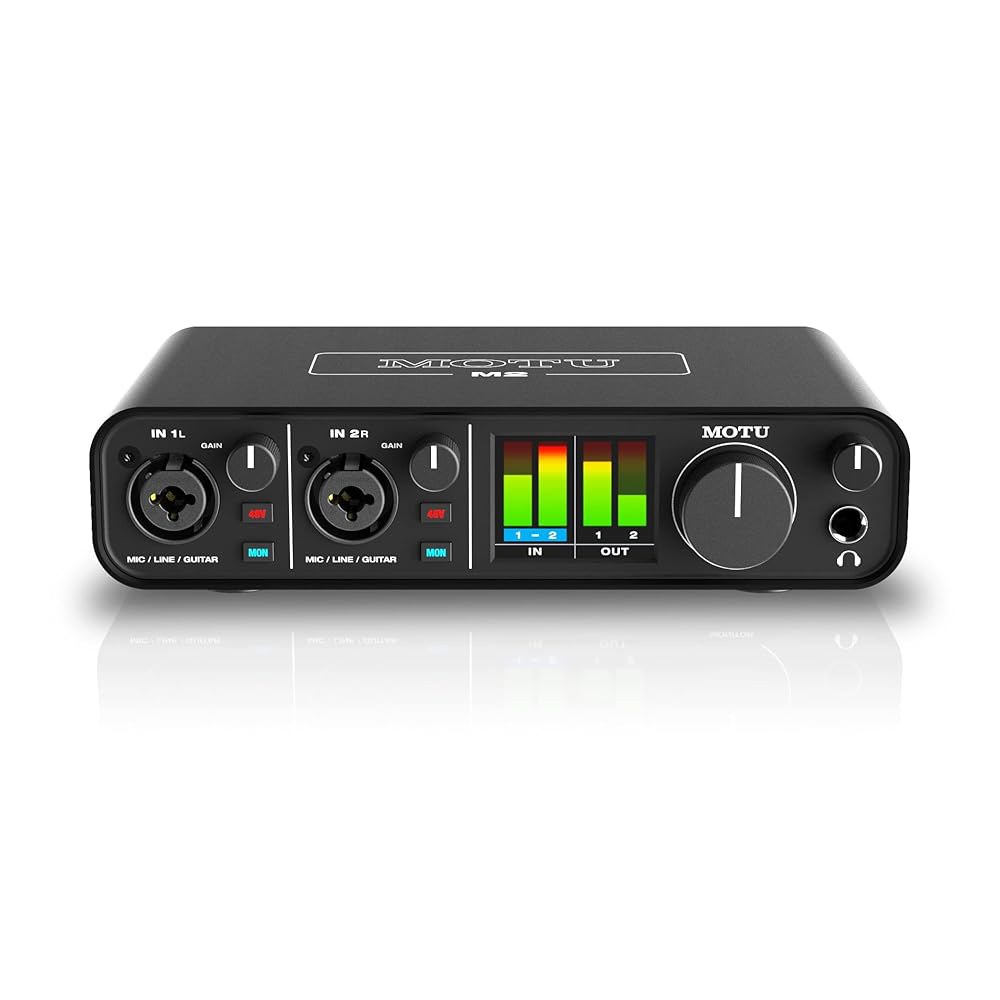 MOTU M2 USB-C 오디오 인터페이스 - 상품 이미지