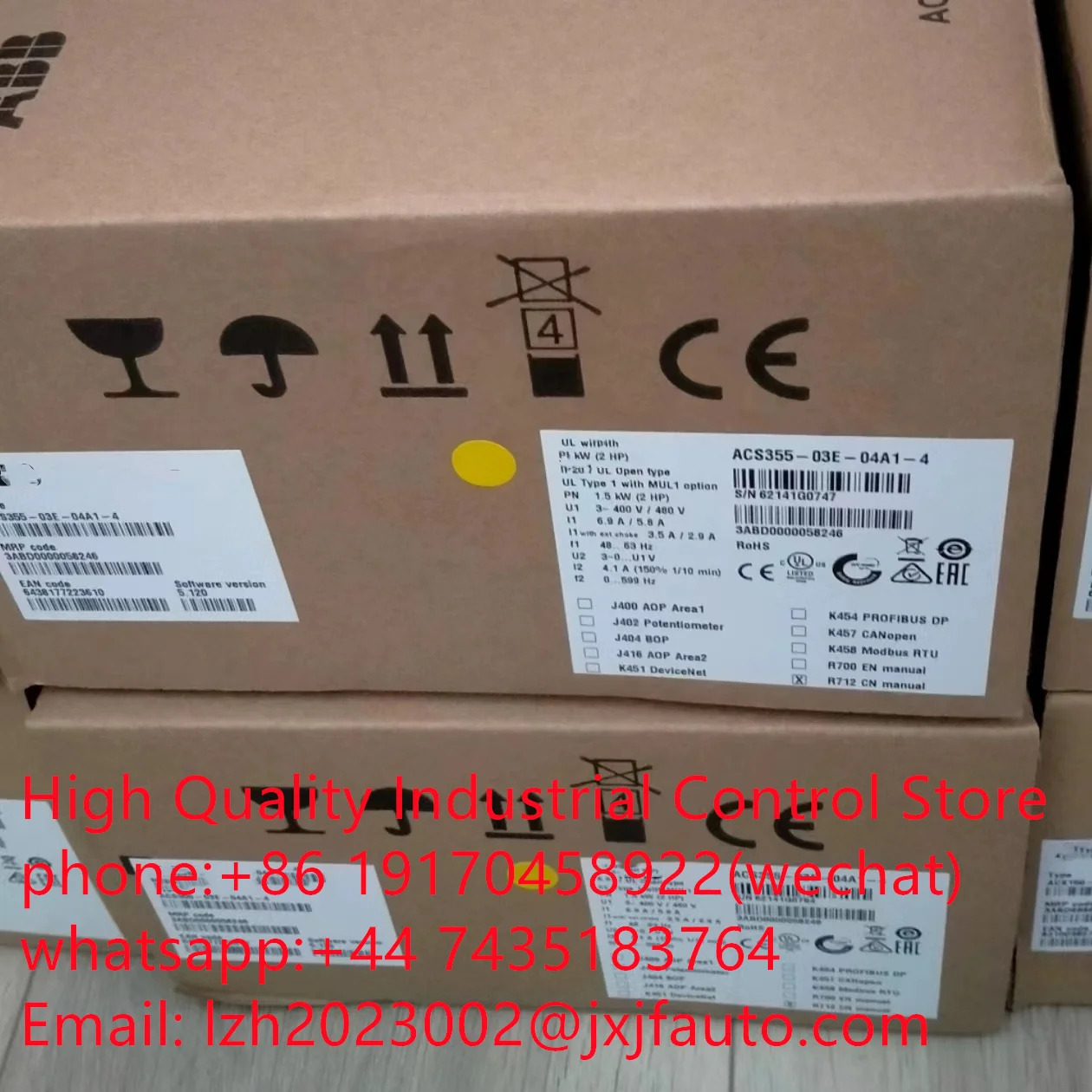 ACS355 시리즈 VCS355-03E-03A3-4 납품 3ABD0000058245