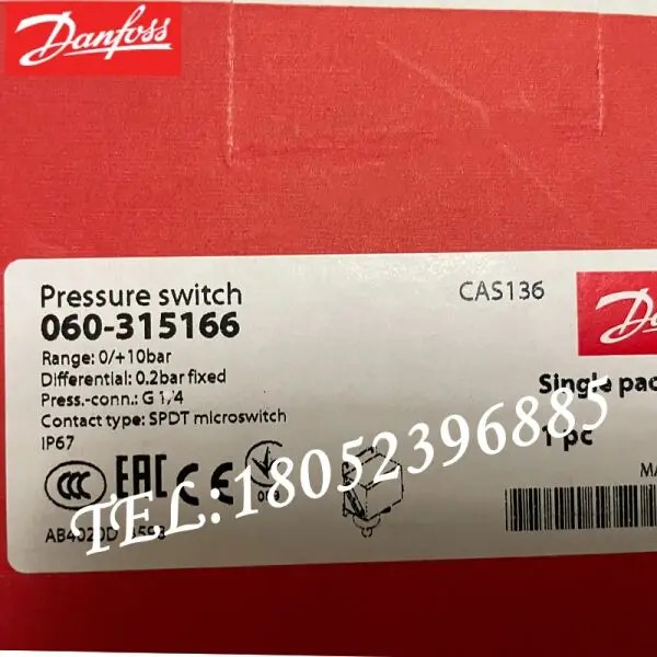 압력 스위치 CAS136 060-315166 컨트롤러