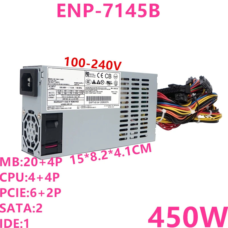 Enhance 80plus Gold FLEX 소형 PSU 전원공급장치 ENP-7145B ENP 7145B 1U PCIE6 2P K35 K29 K39 450W 신