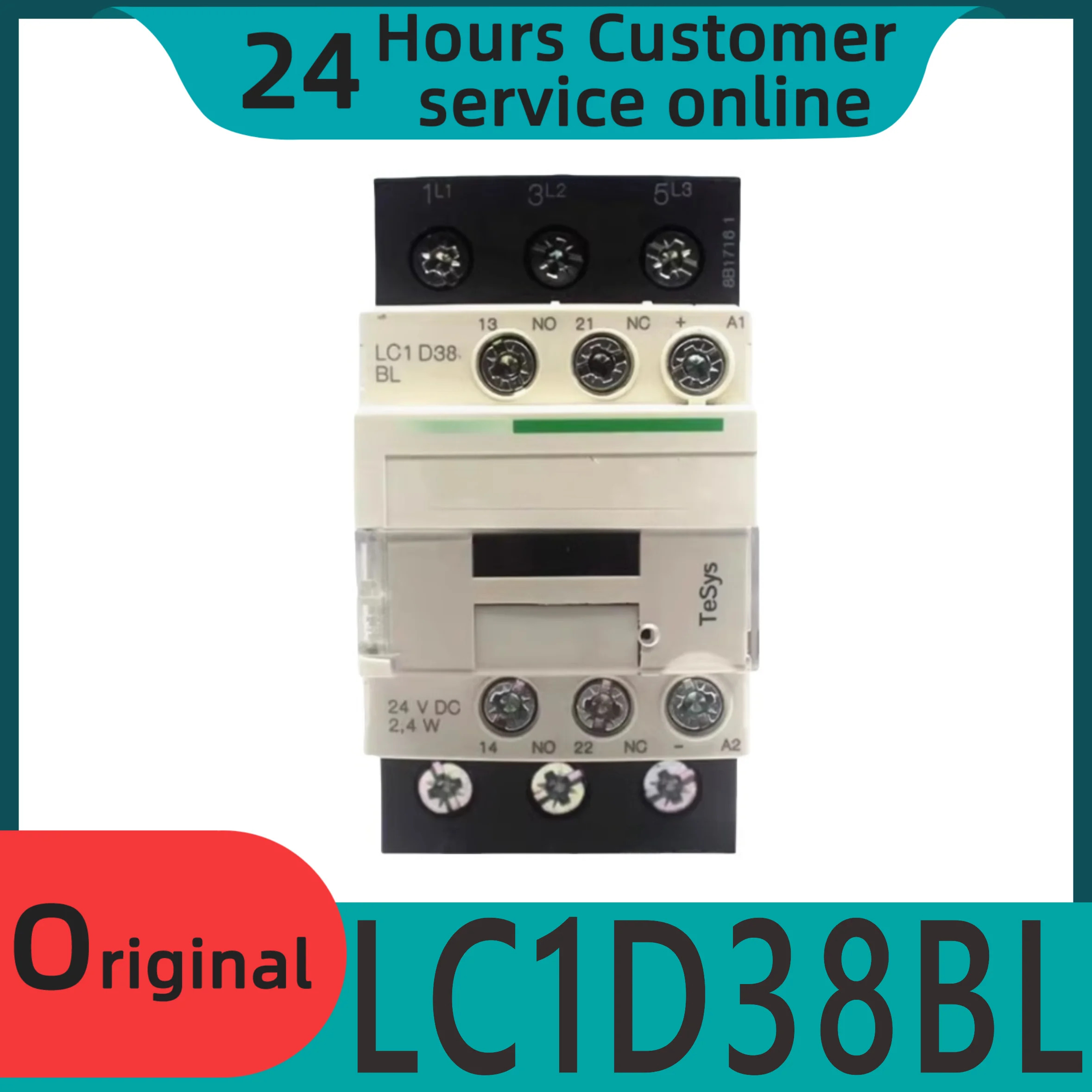 오리지널 DC 접촉기 LC1D38BL LC1-D38BL DC24V