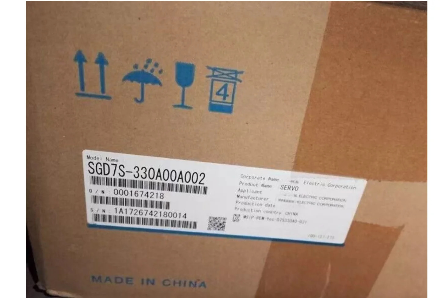 SGD7S-330A00A002 서보 팩 드라이버 SGD7S330A00A002