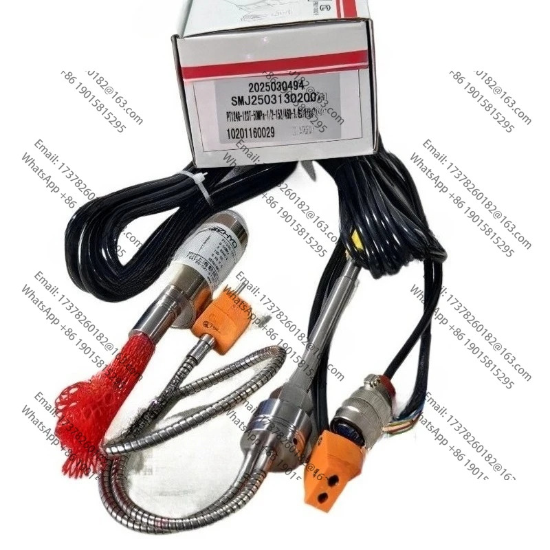 ZHYQ PT124G123T 50Mpa-1/220UNF 152/4603.3V/V60.5%K 용융 압력센서 6 핀압력 온도 표시기 N50 포함