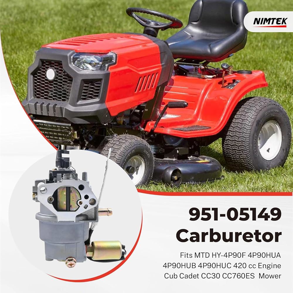 NIMTEK MTD 951-05149용 카뷰레터 HY-4P90F Cub 잔디 Cadet 기계에 적합 CC760ES 12AE76JU 깎는 - 상세 이미지 2