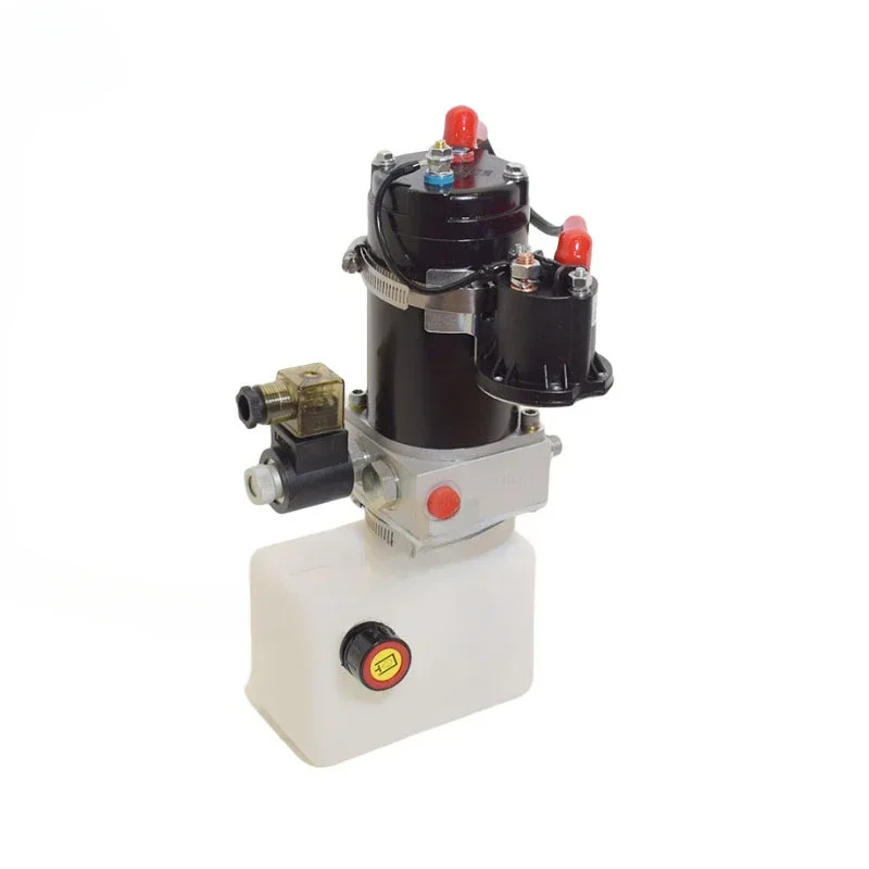 전기 팔레트 트럭DC12V 24V 0.75Liter 소형 유압 동력 장치 팩