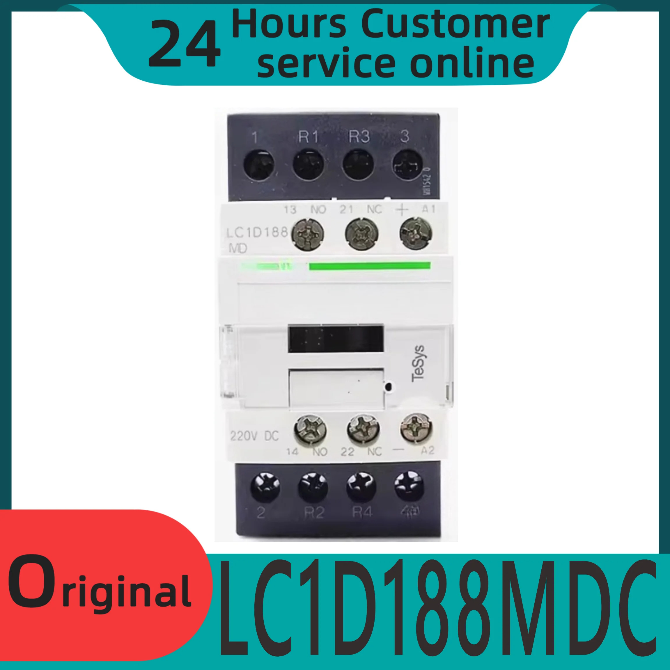 오리지널 4단계 접촉기 LC1D188MDC 18A 220VDC