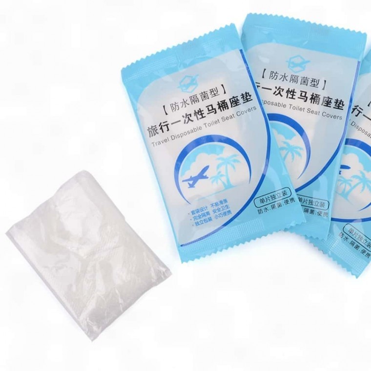 도모아 일회용변기커버 일회용 변기 비닐 시트 커버 50p 위생 오염방지 공중화장실 - 상품 이미지