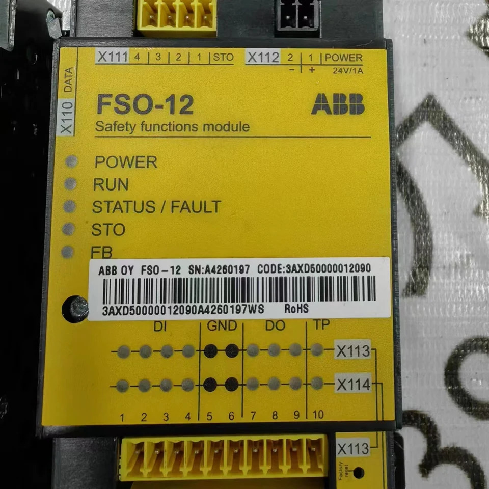 ABB 안전 모듈 FSO-12 오리지널 3AXD50000012090