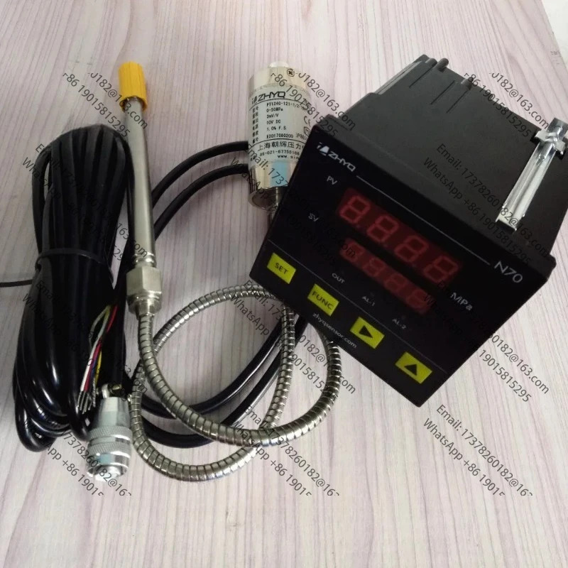 ZHYQ PT124G121 플라스틱 압출기용융 고온 압력센서 5 핀 표시기 N70/N80/N90 220VAC 출력 2 mV/V