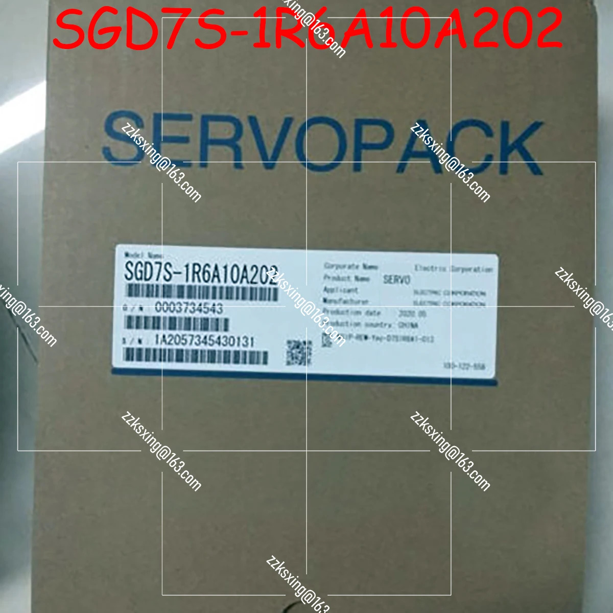 SGD7S-1R6A10A202 오리지널 서보 드라이버 신