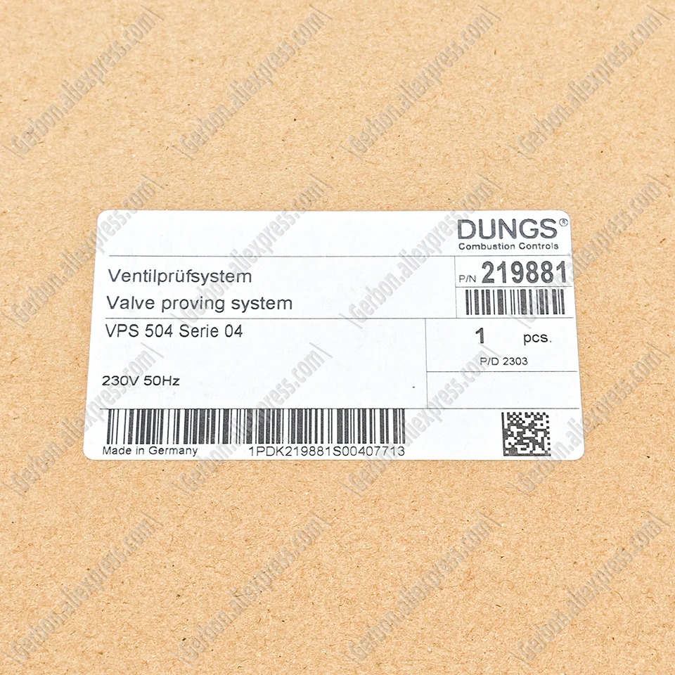 DUNGS 219881 VPS 504 S04 밸브 보호 시스템 다액추에이터밸브 리퍼 검증 신
