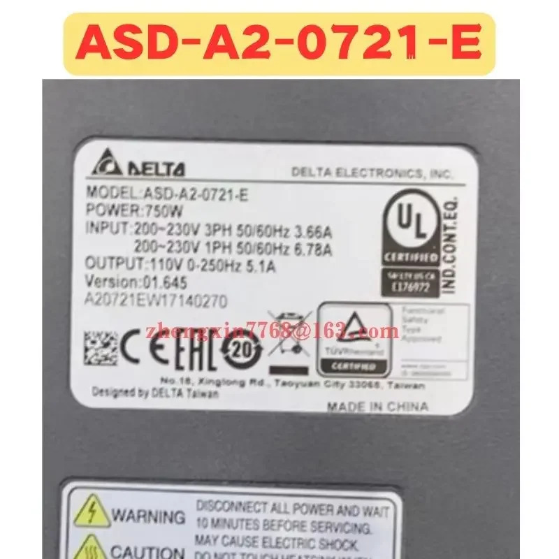 리퍼 서보 드라이브 ASD-A2-0721-E ASD A2 0721 E 정상 기능 완료