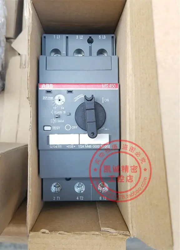 MS450-20 오리지널 ABB 모터 보호 스위치 14-20A 1SAM450000R1002