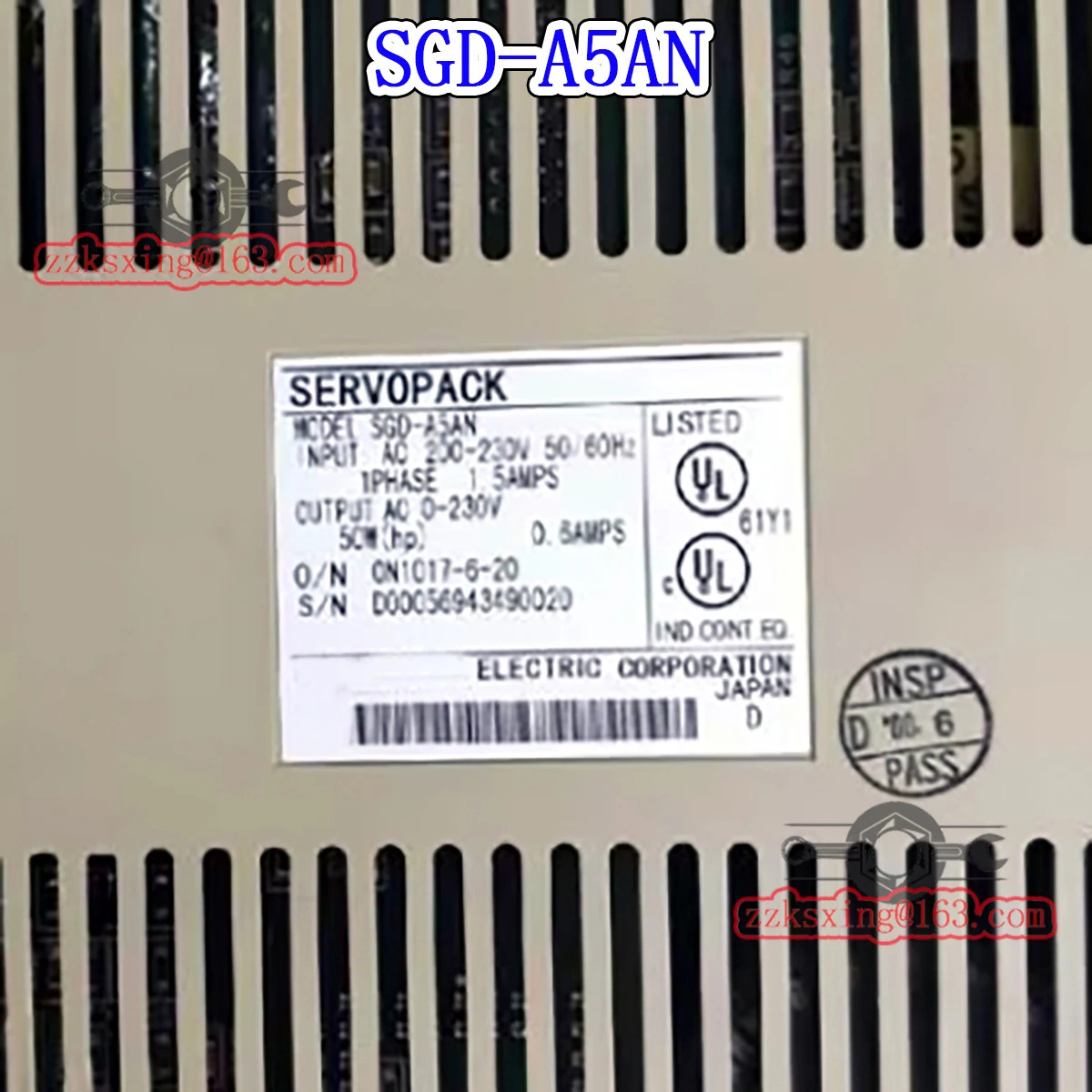 SGD-A5AN 오리지널 AC 서보 드라이버 신