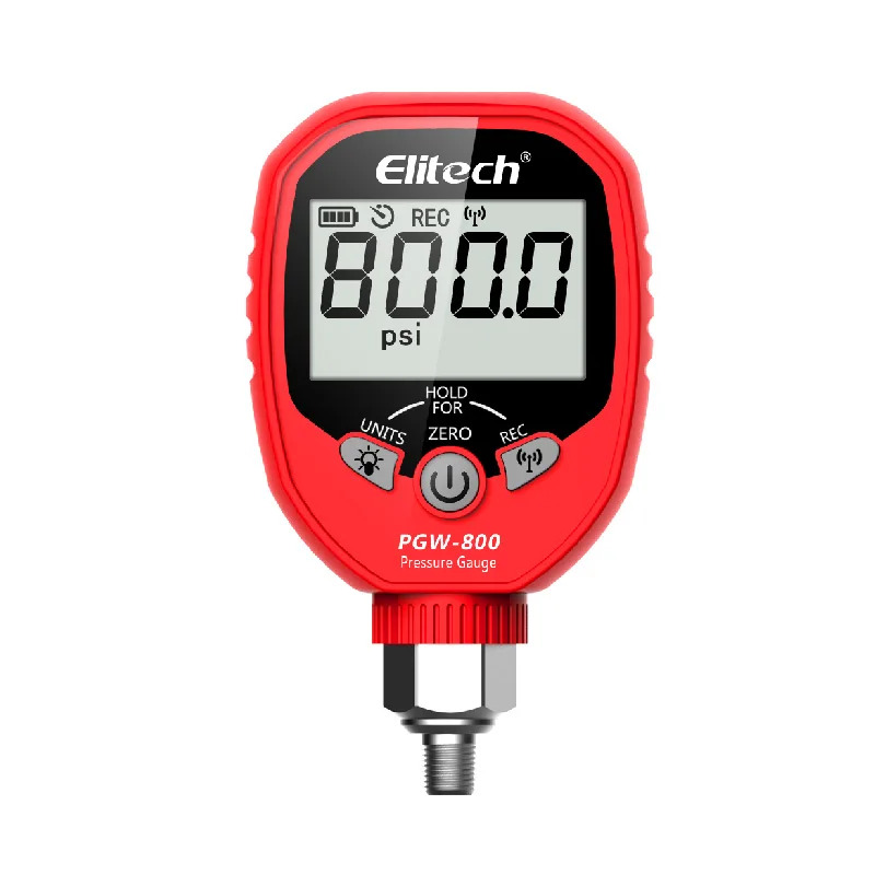 Elitech Jingchuang 에어컨 냉매 디지털 압력 게이지 무선 앱 녹화 PGW-500 800