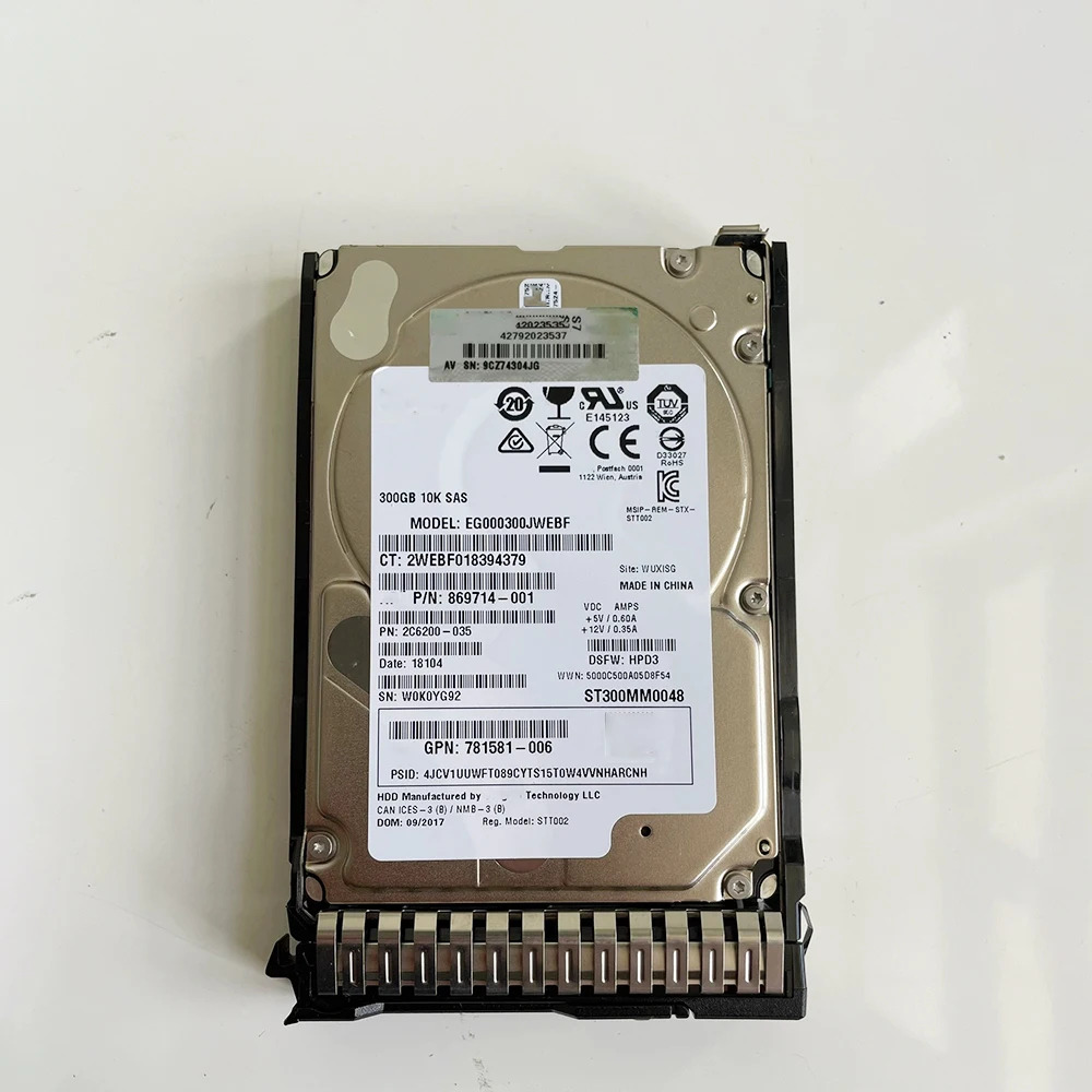 hp호환 300G SAS 하드 872475-B21 872735-001 869714-001 EG000300JWEBF
