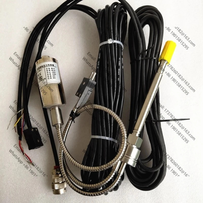 ZHYQ PT124G-123T-50Mpa- 1/2-20UNF-152/460-J-3.33 mV/V-6 용융 압력센서 6 핀압력 온도 표시기 N50 포함