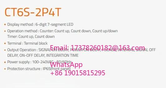 CT6S1P4T 또는 CT6S2P4T 오리지널 타이머 카운터