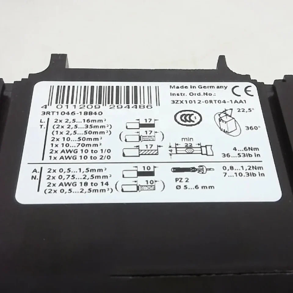 접촉기 하게 작동 3RT1046-1BB40