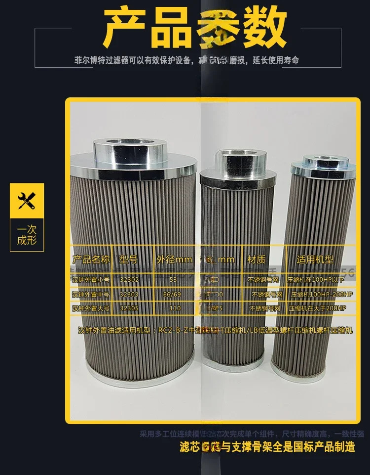 병렬 냉동 장치 3/8 필터 스크린 32302-3146BC 오일 외부 소형